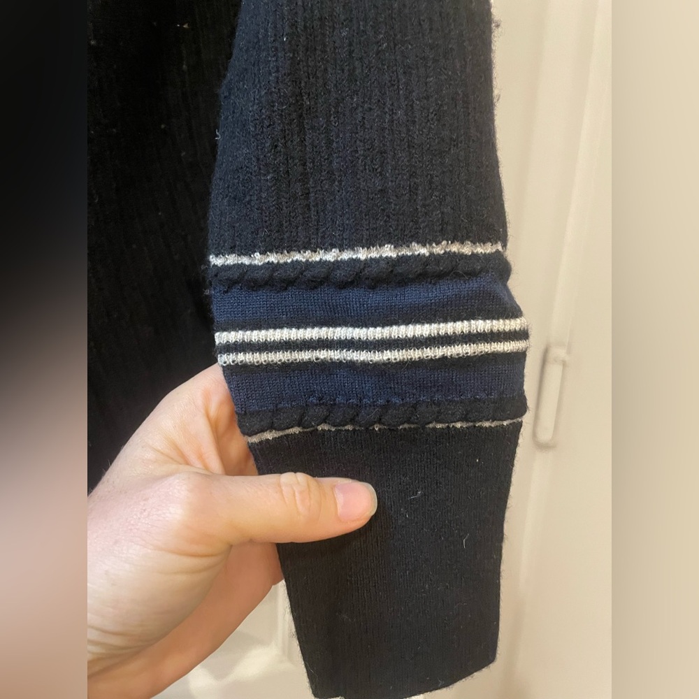 rag & bone Navy with White Trim Varsity cardigan - Picture 2 of 6